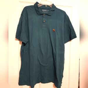 Abercrombie & Fitch Green Polo Shirt Classic Design Don't Sweat It